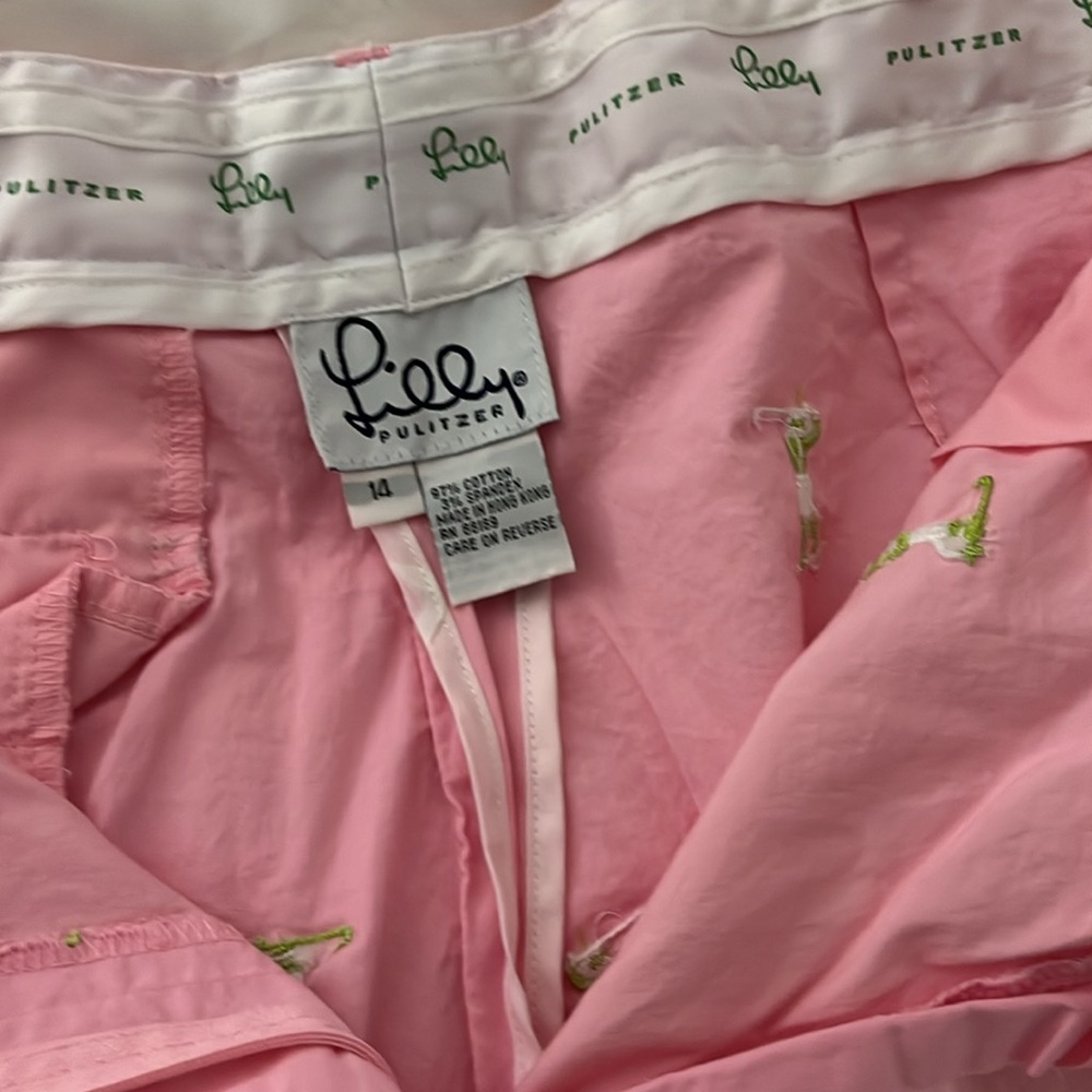 Lilly Pulitzer embroidered golf pants - Picture 4 of 5